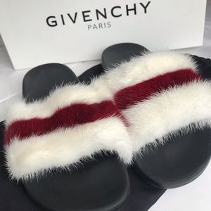 Givenchy Mink slides, size 11B